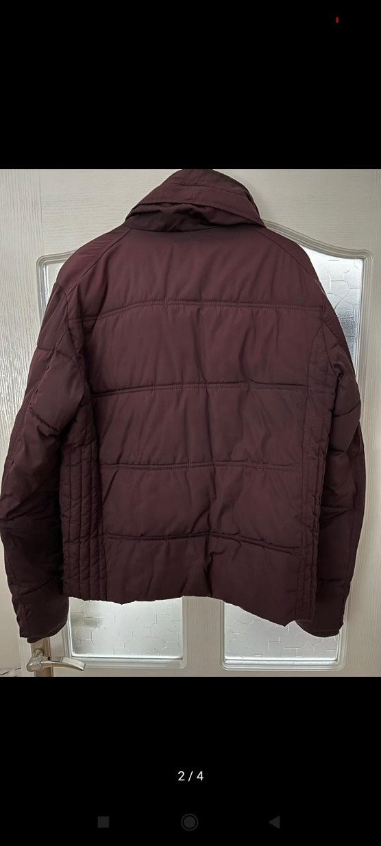 ZARA Bordo Düğmeli Erkek Mont - Görsel 3