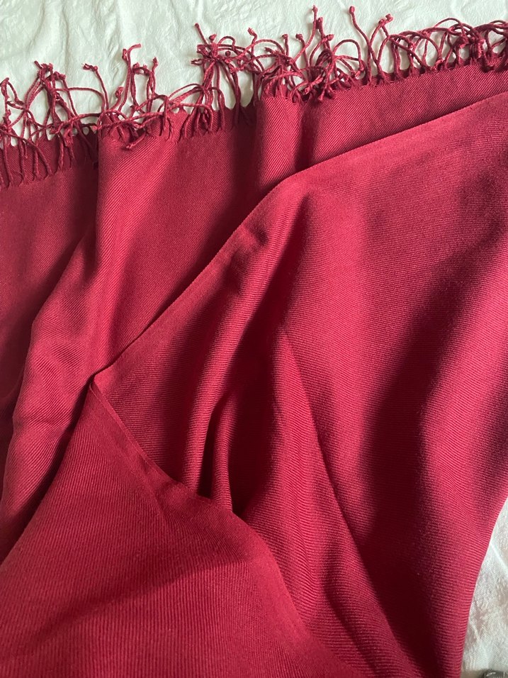 Bordo Kadın Şal - Görsel 4