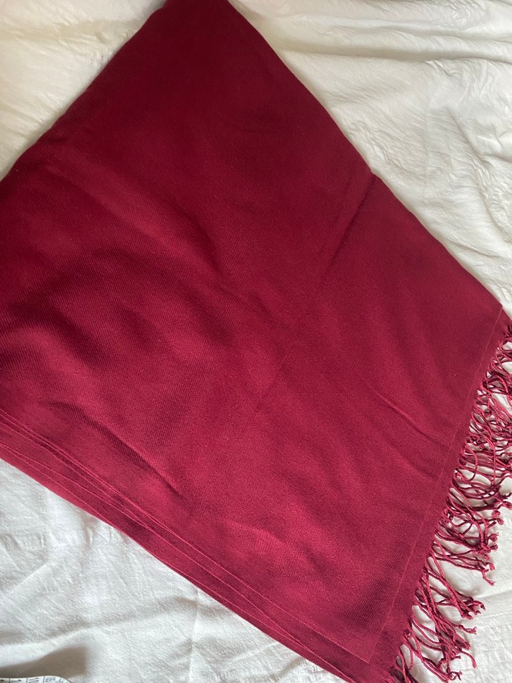 Bordo Kadın Şal - Görsel 2