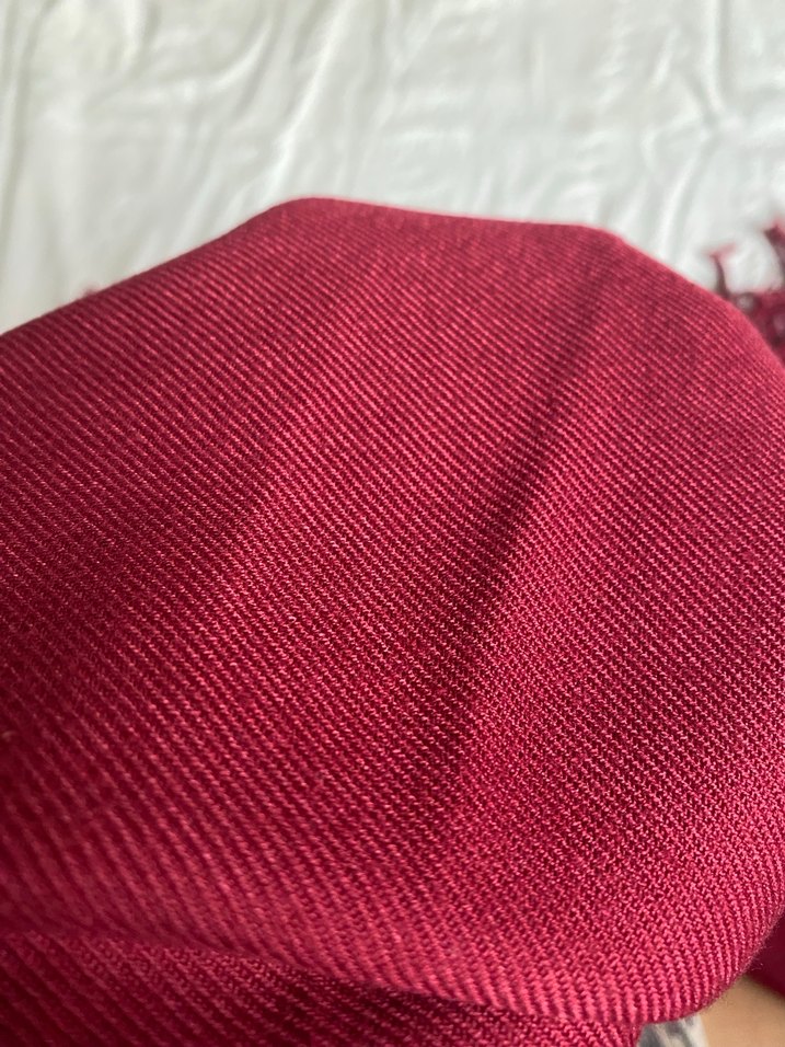 Bordo Kadın Şal - Görsel 5