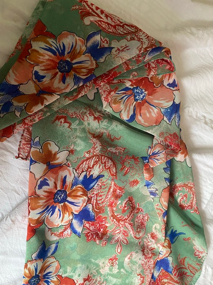 Bohem Çok Renkli Kadın Fular - Görsel 2