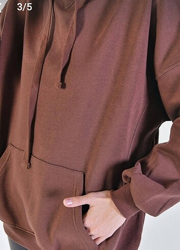 s Beden kahverengi Renk Oversize Sweatshirt