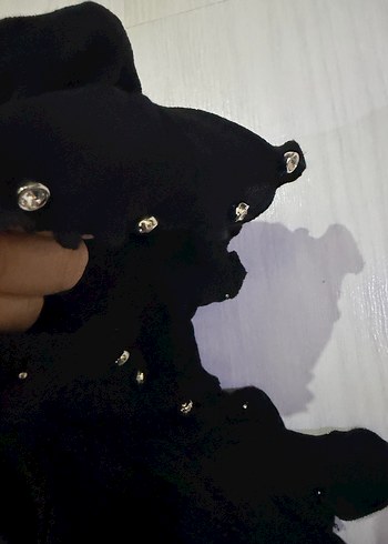 Omuz Detaylı Uzun Kollu Elbise - Görsel 5