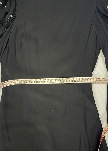 Omuz Detaylı Uzun Kollu Elbise - Görsel 2