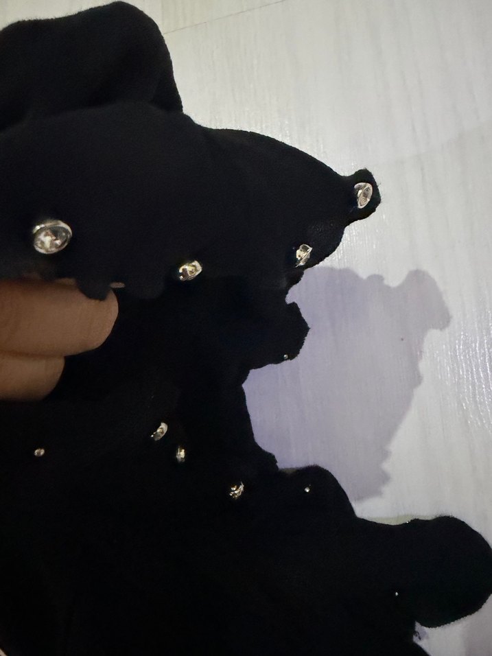 Omuz Detaylı Uzun Kollu  Elbise - Görsel 5