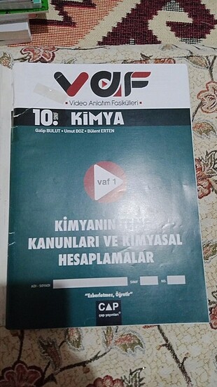  Beden 10. SINIF KİMYA VAF FASİKÜLLERİ