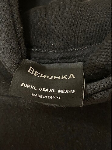 xl Beden siyah Renk Bershka erkek sweatshirt