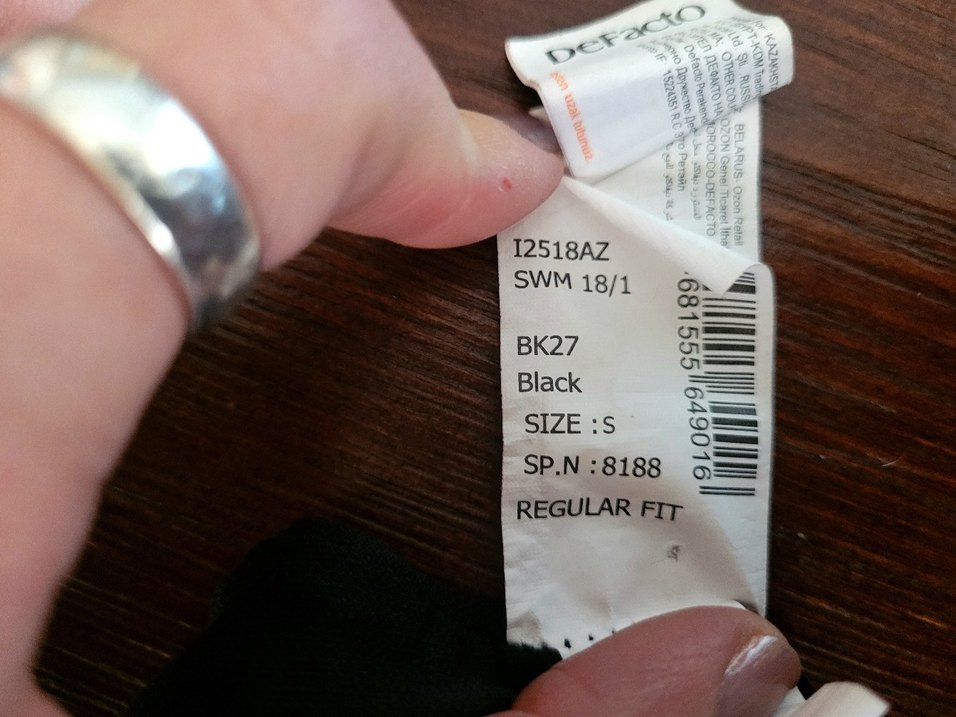 Defacto Siyah Kadın Mayo - Görsel 4