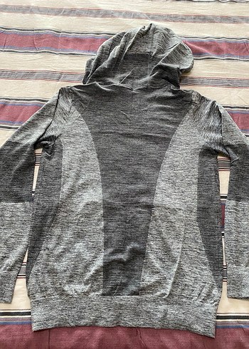 H&M Gri Fermuarlı Kadın Spor Üstü