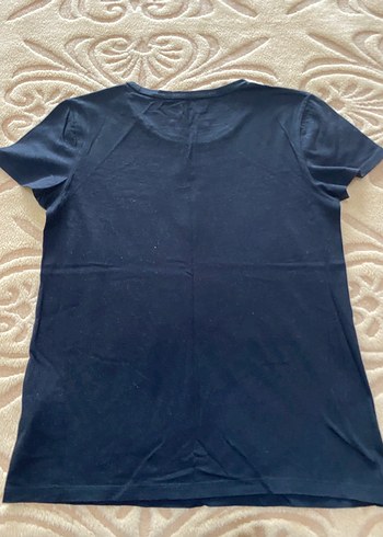 Kısa Kollu Siyah Baskılı Hamile Tişörtü - Görsel 4