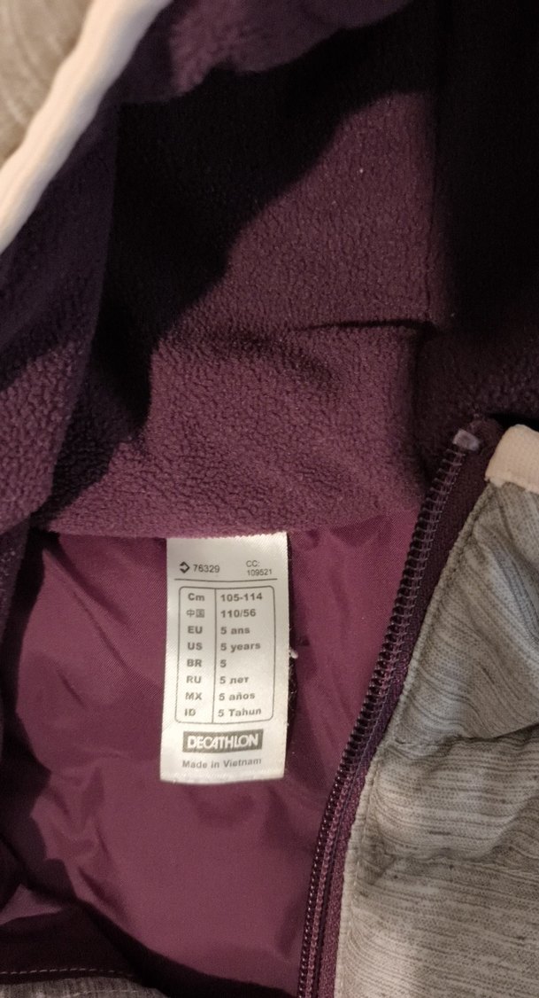 Kız Çocuk Kapüşonlu Gri Pembe Yelek - Görsel 3