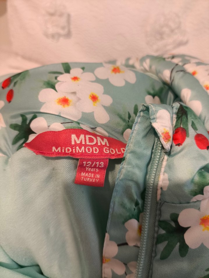 Çiçek Desenli Kız Çocuk Kapüşonlu Yelek - Görsel 2