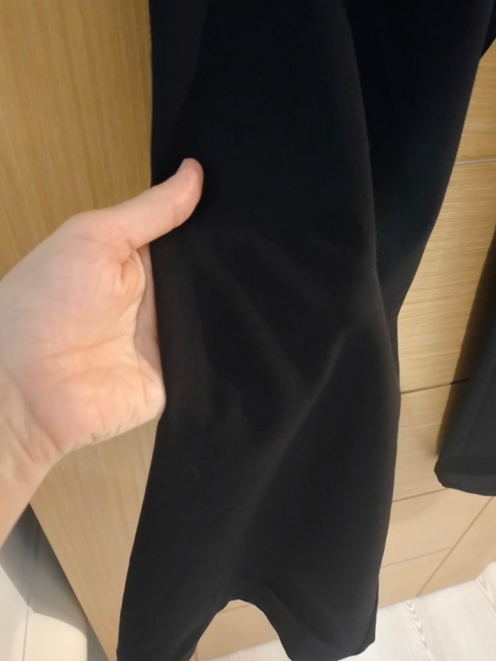 Siyah Kemerli Kadın Kumaş Pantolon - Görsel 3