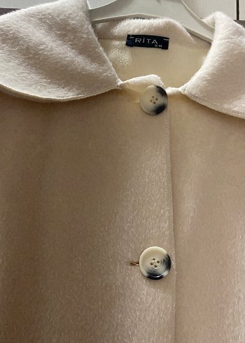 Bej Uzun Kaban Büyük Yaka Detaylı - Görsel 3