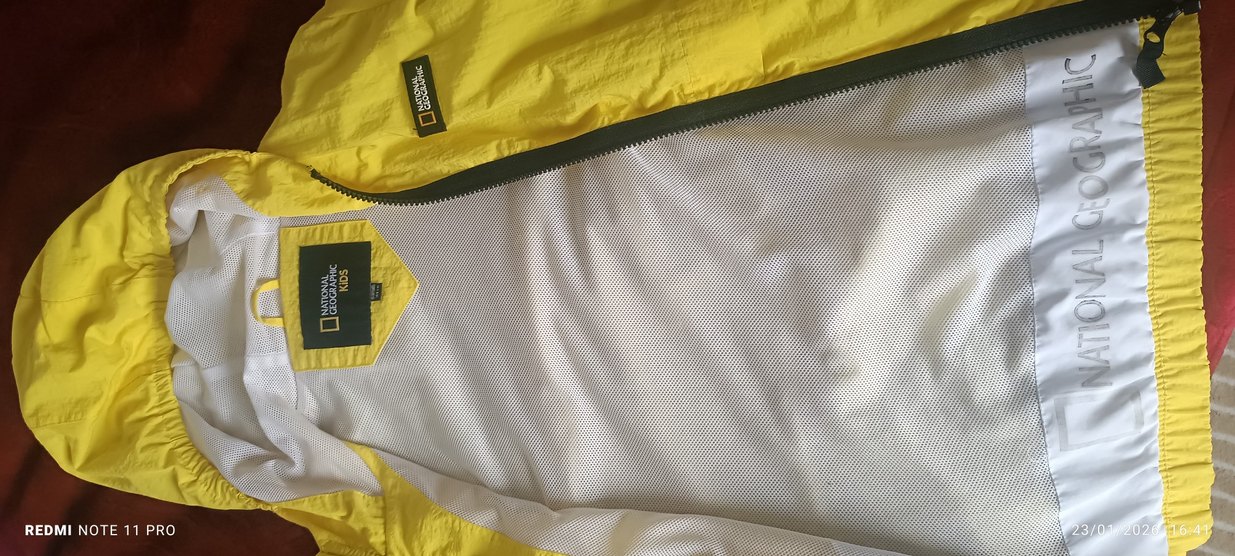 Sarı Fermuarlı Erkek Çocuk Yağmurluk - Görsel 3