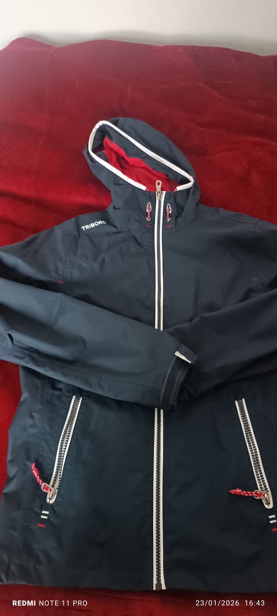 Erkek Gri Kapüşonlu Fermuarlı Kayak Ceketi - Görsel 2