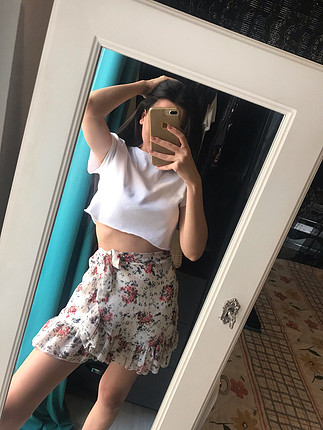 xs Beden Çiçekli etek