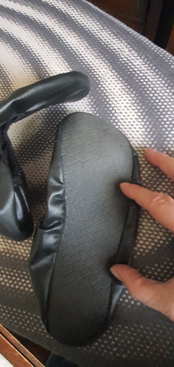 Çocuk Siyah Lastikli Bale Ayakkabısı, Pisi pisi - Görsel 4