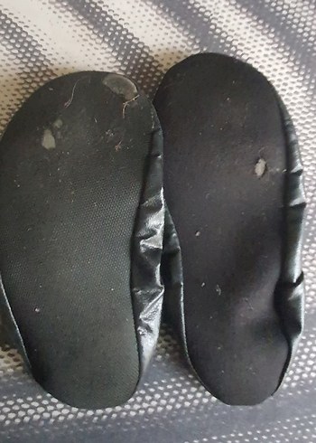 Çocuk Siyah Lastikli Bale Ayakkabısı Pisi pisi - Görsel 2