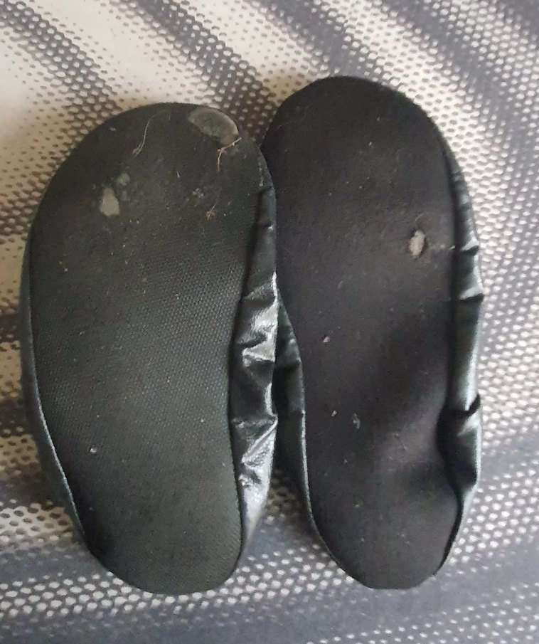 Çocuk Siyah Lastikli Bale Ayakkabısı Pisi pisi - Görsel 2