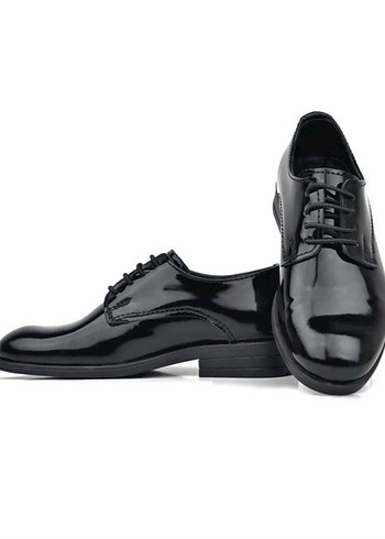 Siyah Rugan Erkek Çocuk Oxford Ayakkabı - Görsel 2