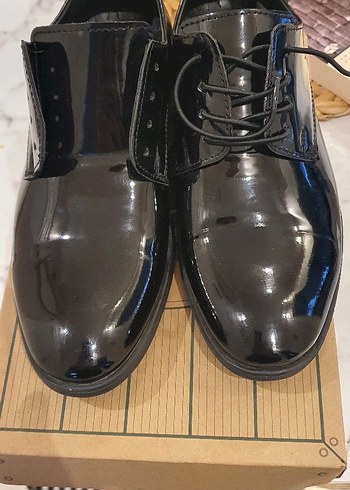 Siyah Rugan Erkek Çocuk Oxford Ayakkabı - Görsel 5