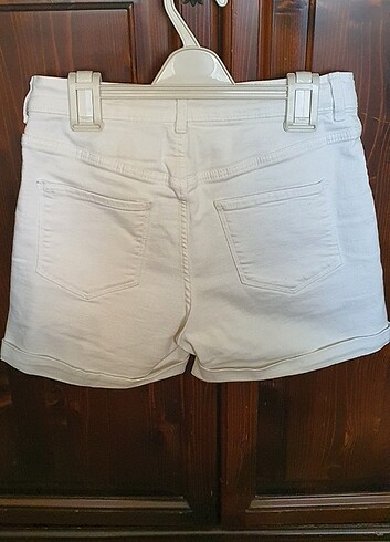 H&M H&M Kız Çocuk Beyaz Jean Şort 