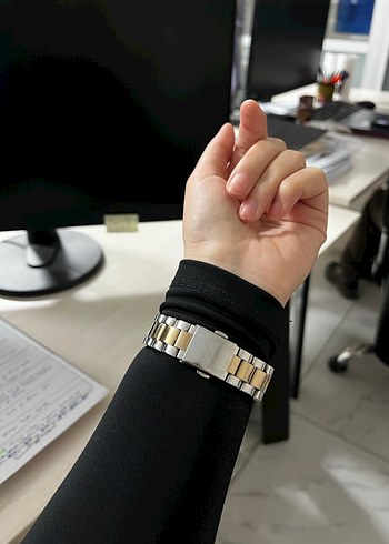 Bej Renkli Kadın Kemerli Saat - Görsel 2