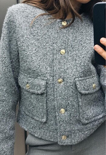 Zara zara bukle kısa ceket