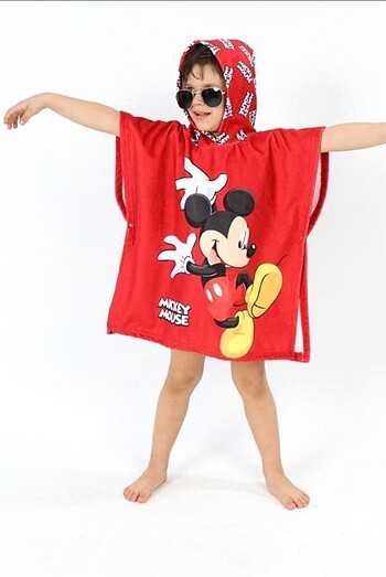  Mickey Tulum Mayo ve Panço Havlu 2-8 yaş arası