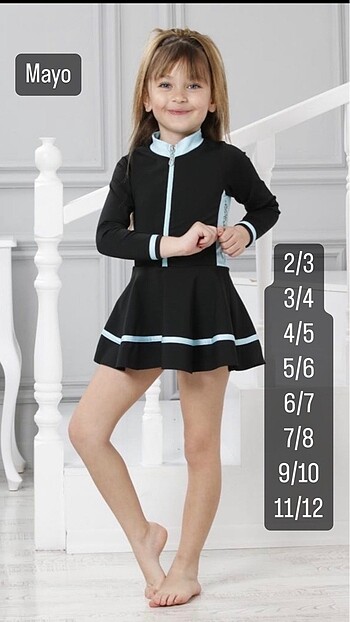 Zara Mayo Elbise Güneş Korumalı 2/3 3/4 4/5 6/7 7/8