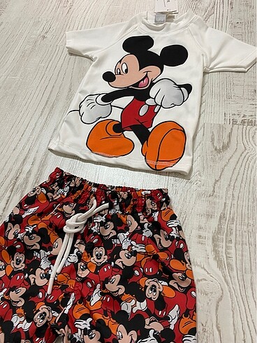 5 Yaş Beden Mickey mouse Mayo 3/4 4/5 5/6 7/8 9/10
