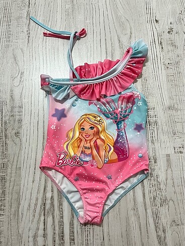 5 Yaş Beden pembe Renk Barbie panço ve havlu 2/3 3/4 4/5 5/6 7/8