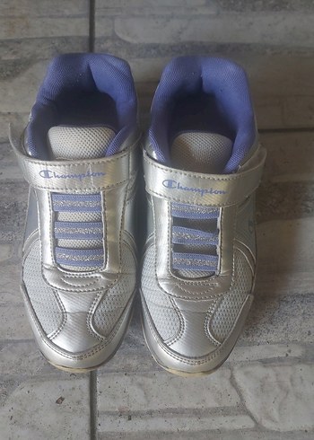 Gri Kız Çocuk Spor Ayakkabı Velcro