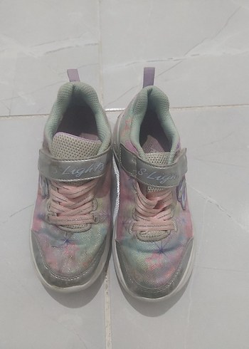 28 Beden çeşitli Renk skechers Kızlar için Çok Renkli Bağcıksız Spor Ayakkabı