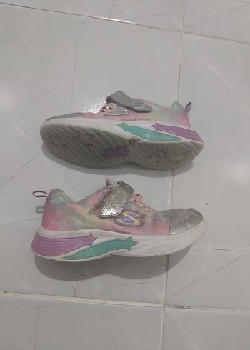 Skechers skechers Kızlar için Çok Renkli Bağcıksız Spor Ayakkabı