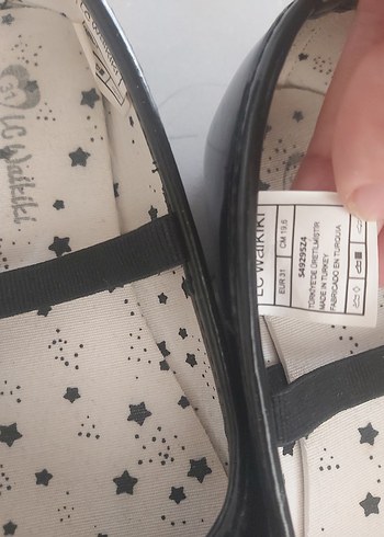 Kız Çocuk Siyah Rugan Babet Ayakkabı - Görsel 6