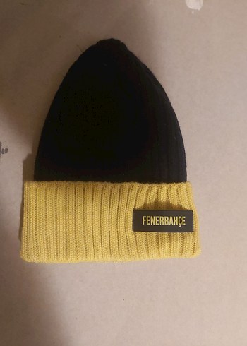 Fenerbahçe Sarı-Siyah Kadın Örme Bere - Görsel 2