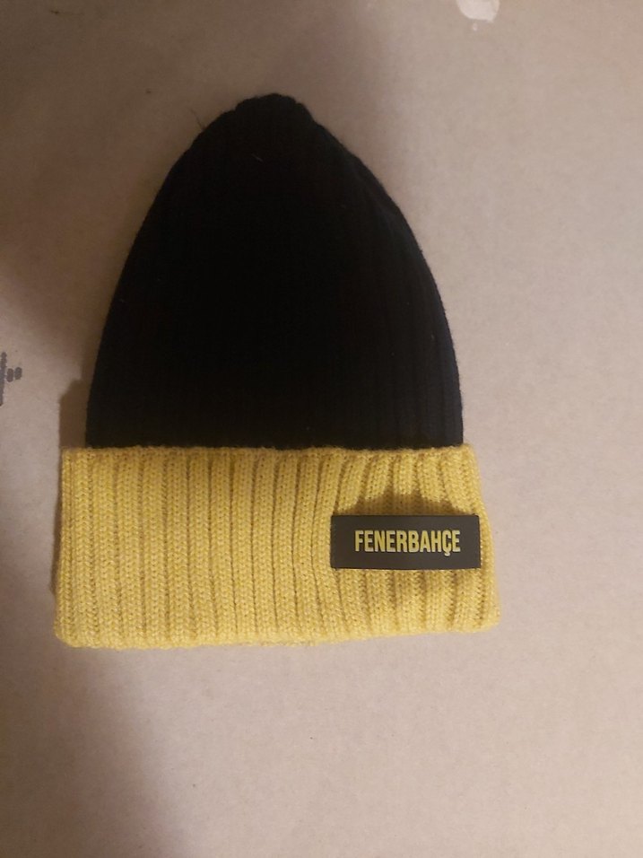 Fenerbahçe Sarı-Siyah Kadın Örme Bere - Görsel 3