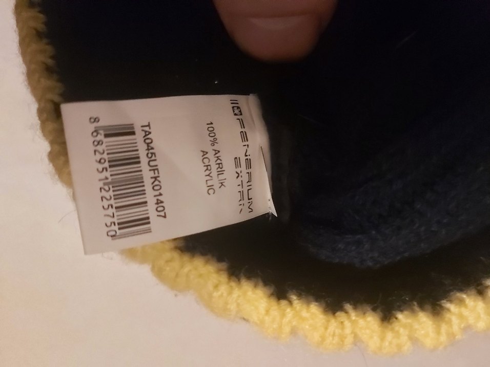 Fenerbahçe Sarı-Siyah Kadın Örme Bere - Görsel 4