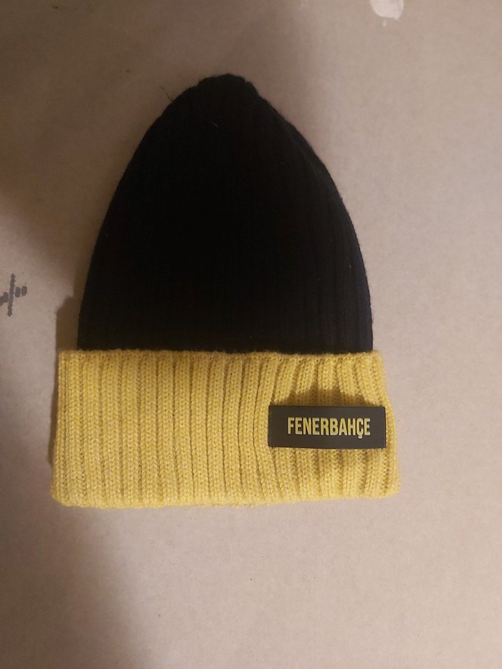 Fenerbahçe Sarı-Siyah Kadın Örme Bere - Görsel 2