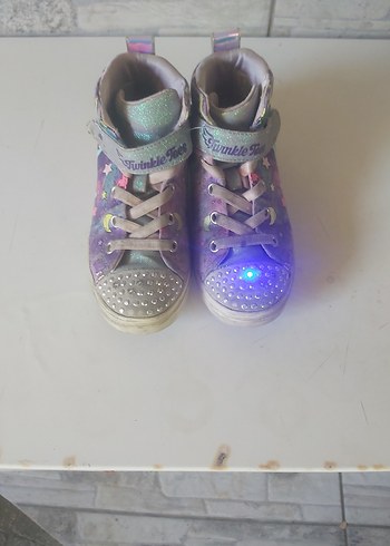 Skechers skechers kız Çocuk Parlak Mor Cırt Cırtlı Spor Ayakkabı