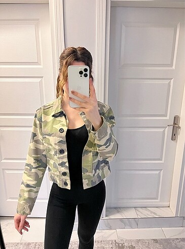 H&M kamuflaj kot ceket