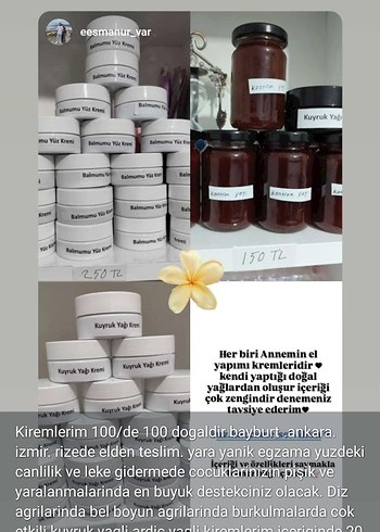 Doğal Kuyruk Yağı Kremi 50 ml