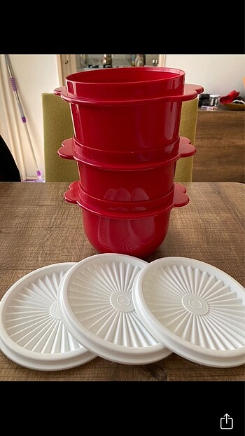  Beden Tupperware 3lü Saklama Kabı