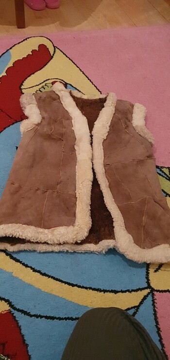Gercek yün yelek