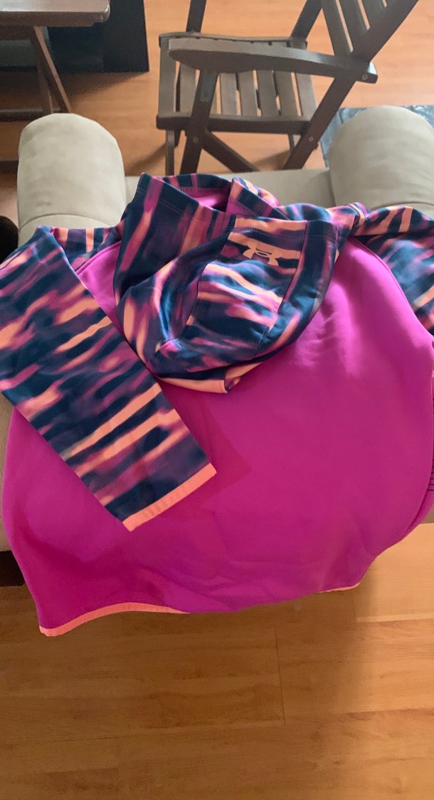 Kız Çocuk Kapüşonlu Fermuarlı Pembe Ceket - Görsel 3