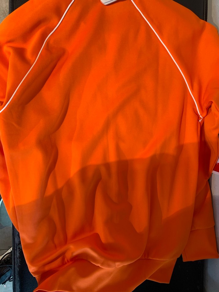 Turuncu Erkek adidas orijinal Fermuarlı Sweatshirt - Görsel 3