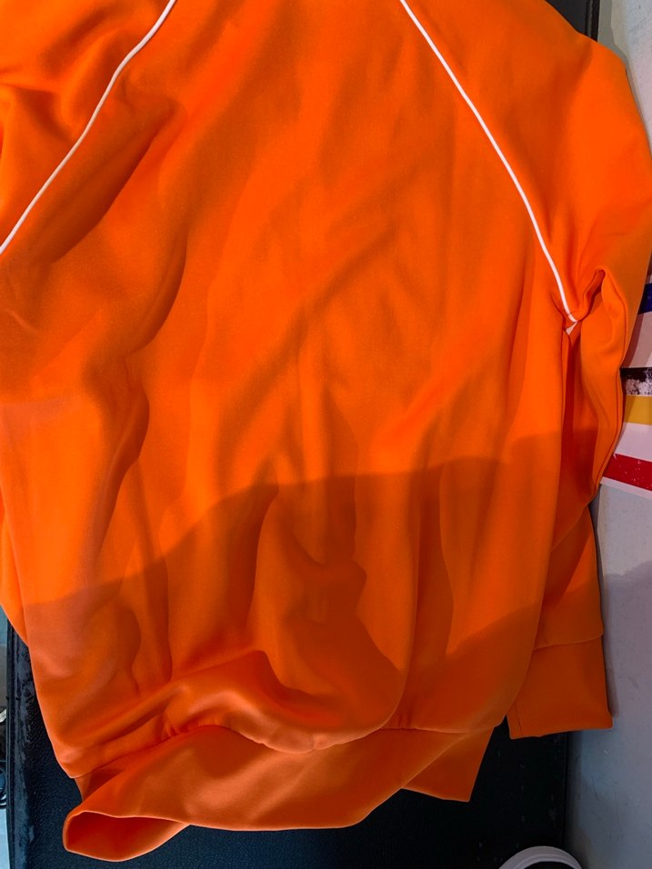 Turuncu Erkek adidas orijinal Fermuarlı Sweatshirt - Görsel 4