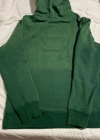 Erkek Abercrombie Yeşil Kapüşonlu Sweatshirt - Görsel 3